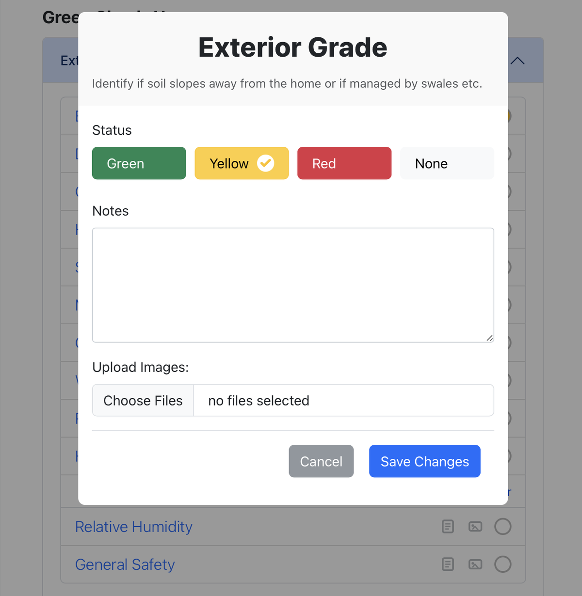 Custom PWA for home inspections