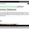 Midwest K9 Training Website Portfolio Item