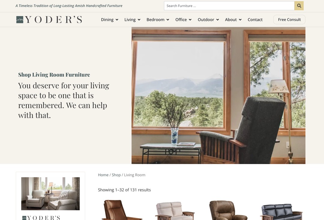 Yoder's Furniture, Technical project overview and results